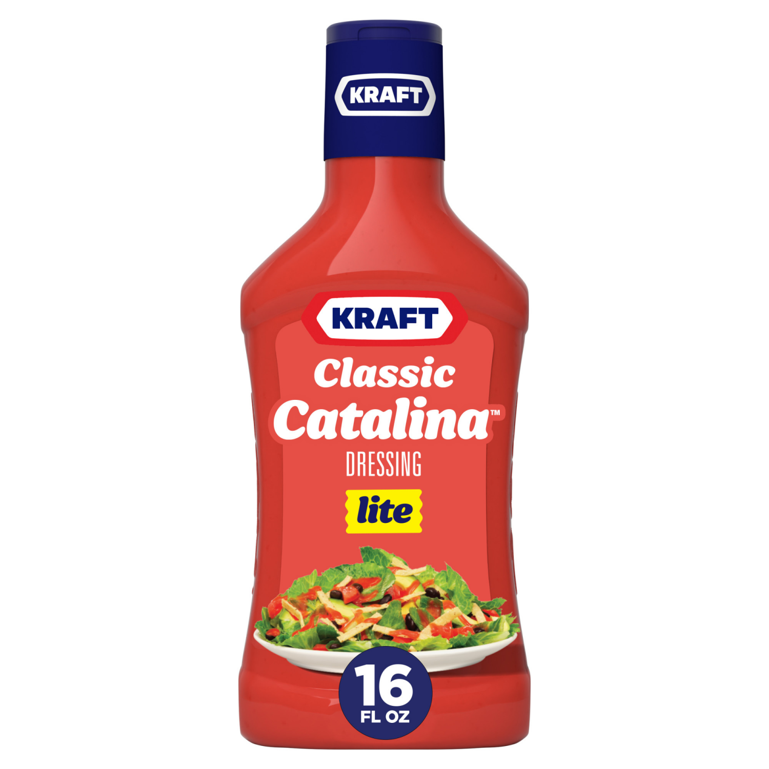 slide 1 of 5, Kraft Classic Catalina Lite Dressing, 16 fl oz Bottle, 16 fl oz