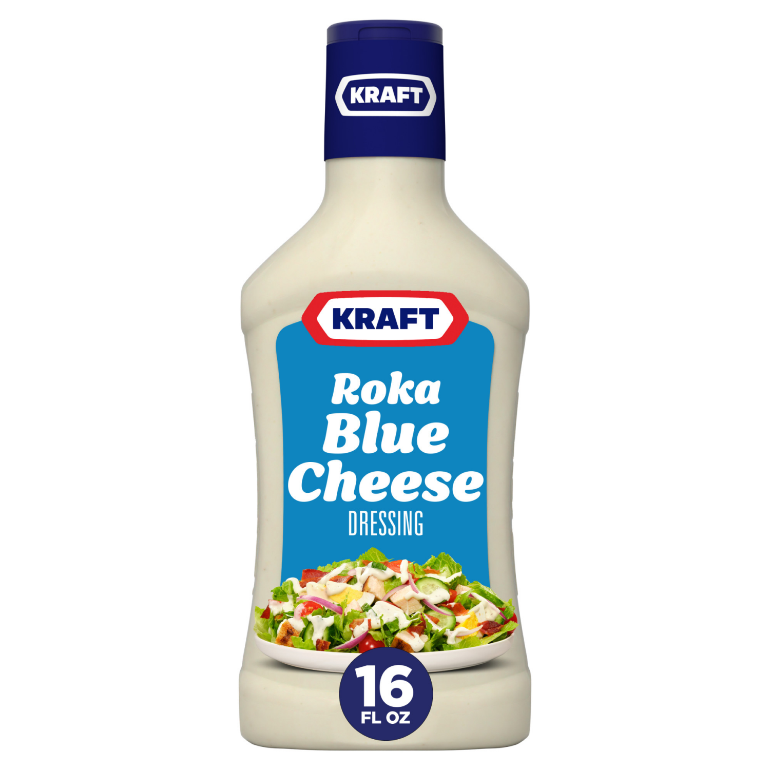 slide 1 of 5, Kraft Roka Blue Cheese Dressing, 16 fl oz Bottle, 16 fl oz