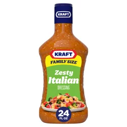 Kraft Zesty Italian Dressing Family Size, 24 fl oz Bottle