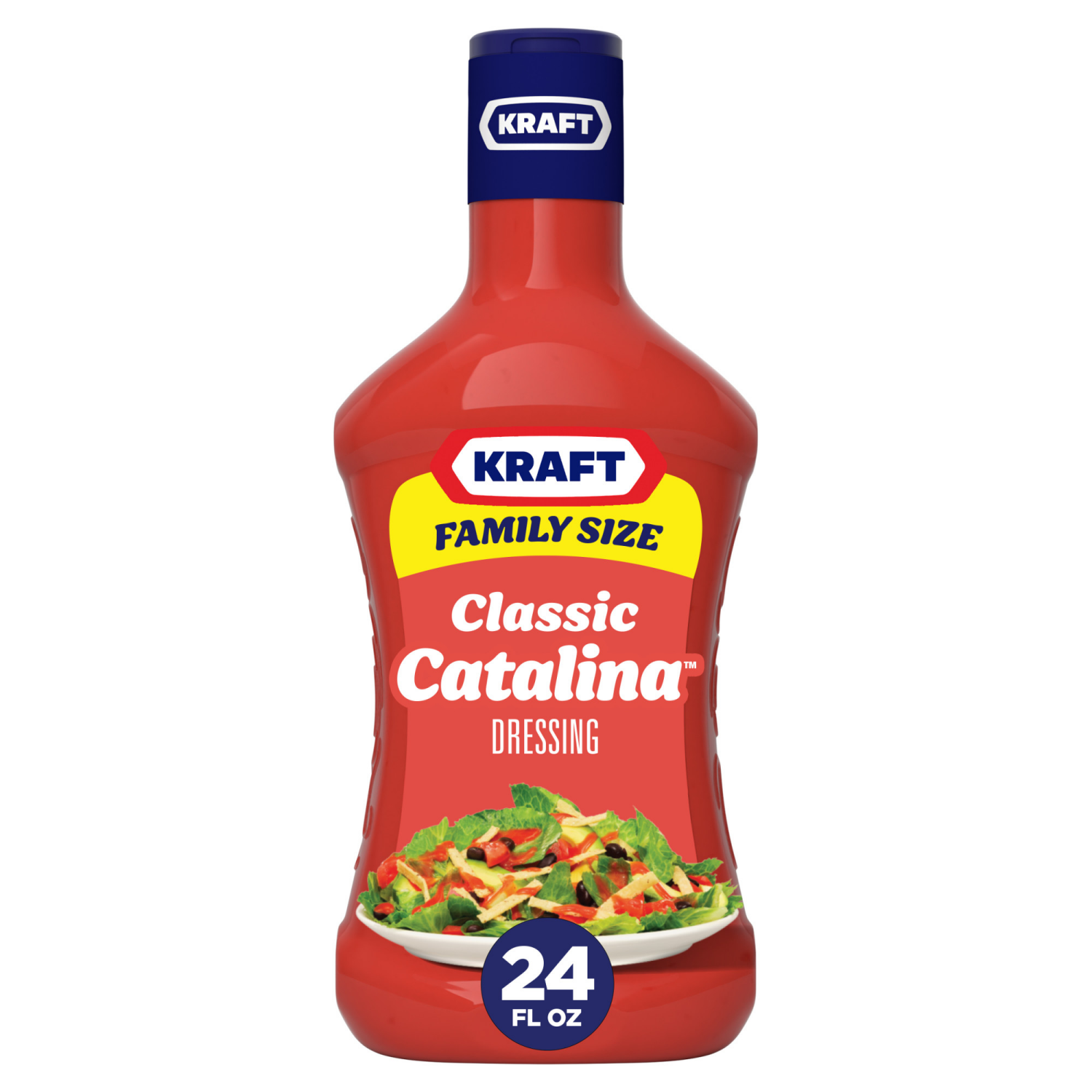 slide 1 of 5, Kraft Classic Catalina Dressing Family Size, 24 fl oz Bottle, 24 fl oz