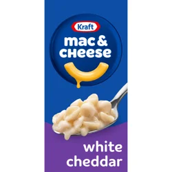 Kraft White Cheddar Mac & Cheese Dinner Pasta Shells, 7.3 oz Box