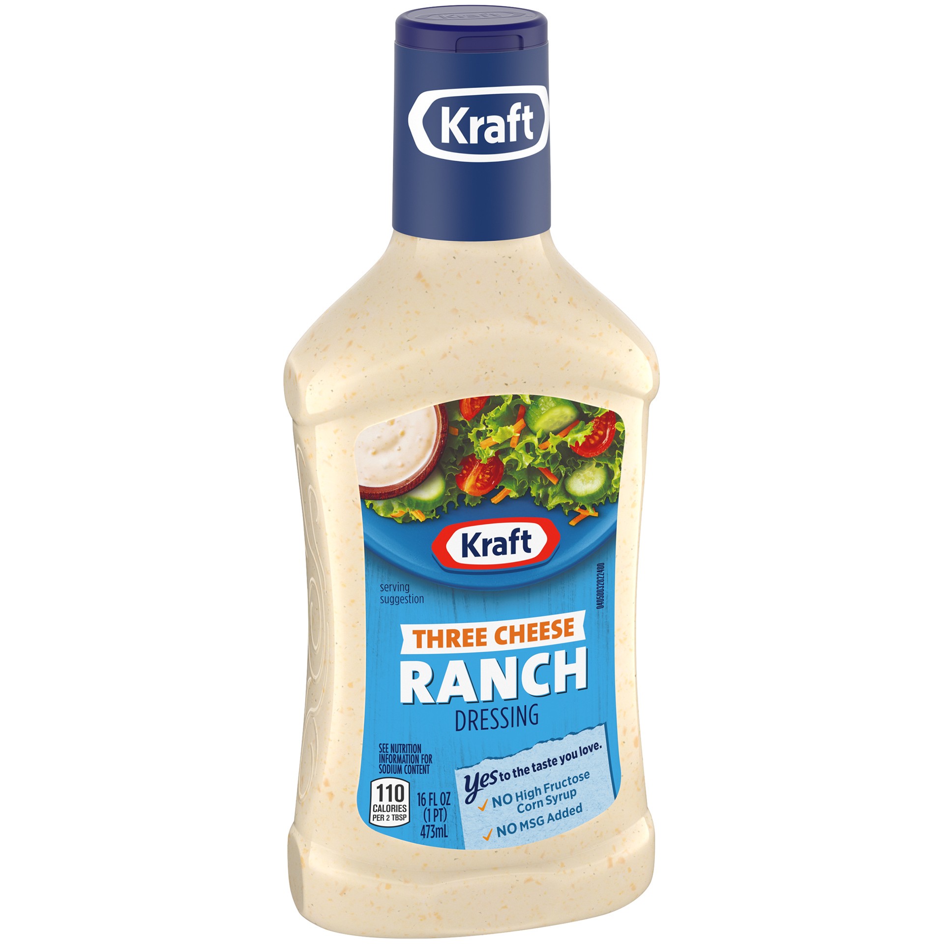 slide 3 of 6, Kraft Three Cheese Ranch Salad Dressing, 16 fl oz Bottle, 16 fl oz