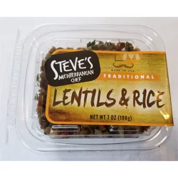 Steve's Mediterranean Lentils & Rice 7 oz.