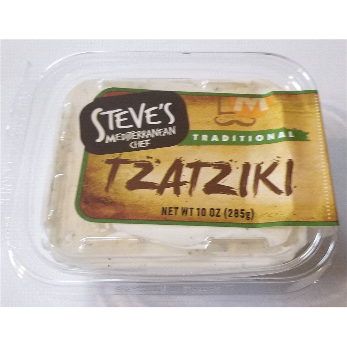 slide 1 of 1, STEVES BACKROOM Steve's Mediterranean Chef Traditional Tzatziki, 10 oz