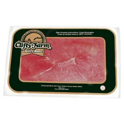 CLIFTY FARM COUNTRY MEATS Clifty Farm Boneless Country Ham Center Slices, 6 Oz