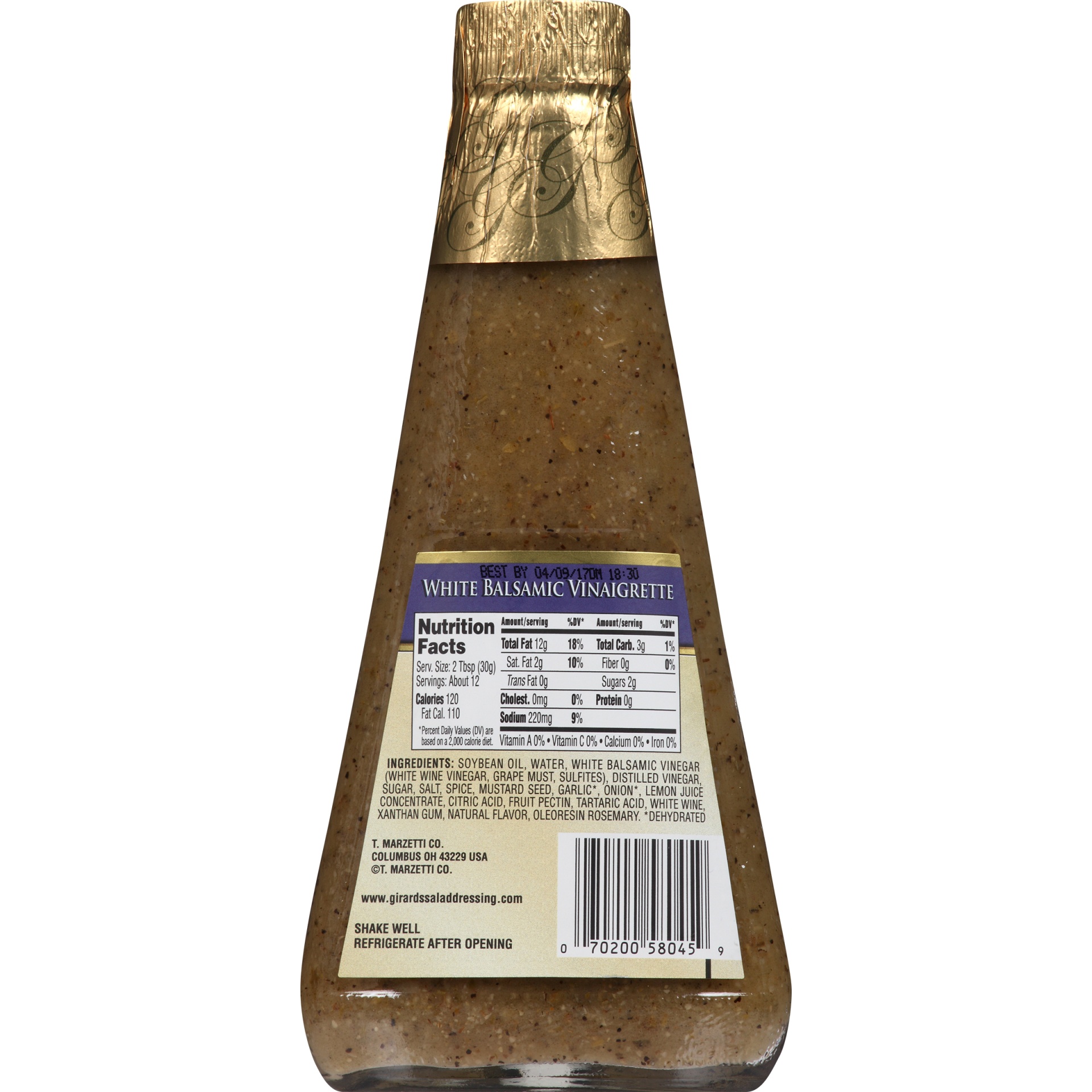 slide 4 of 6, Girard's White Balsamic Vinaigrette Dressing, 12 fl oz