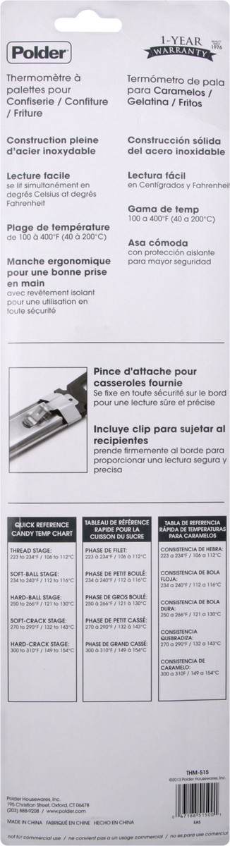 slide 2 of 6, Polder Thermometer 1 ea, 1 ct