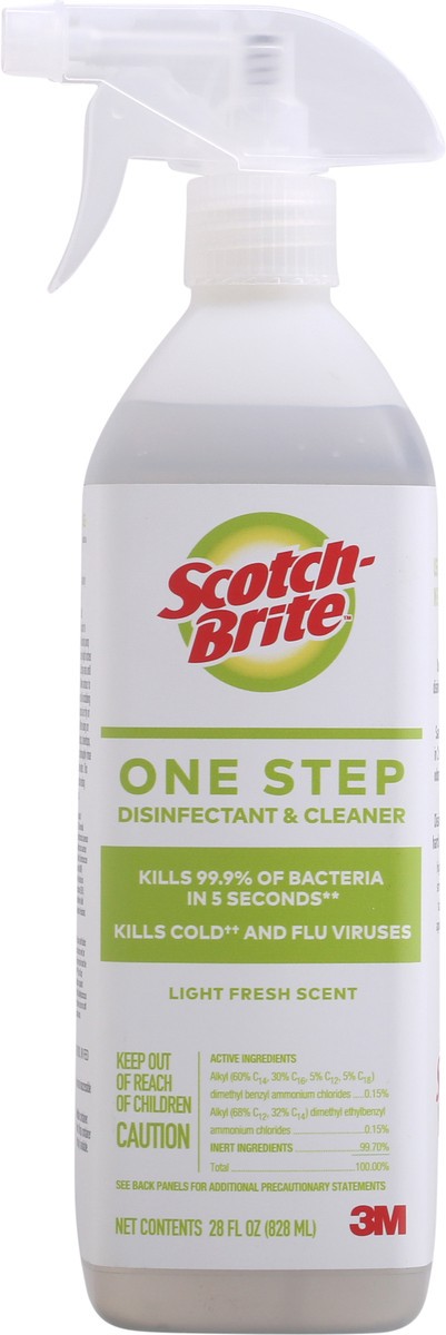 slide 11 of 12, Scotch-Brite One Step Light Fresh Scent Disinfectant & Cleaner 28 fl oz, 28 oz