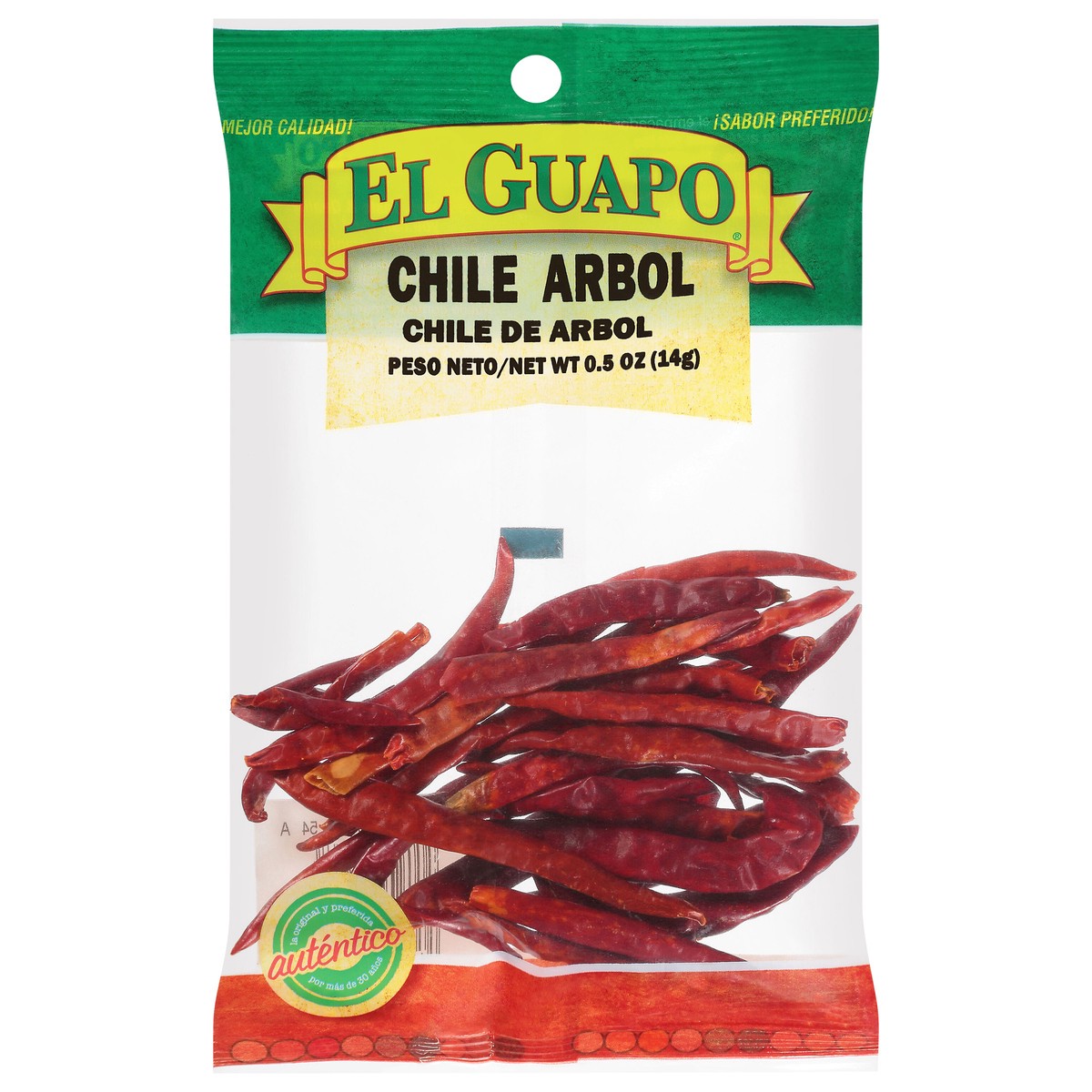 slide 11 of 11, El Guapo Chili De Arbol Whole, 0.5 oz