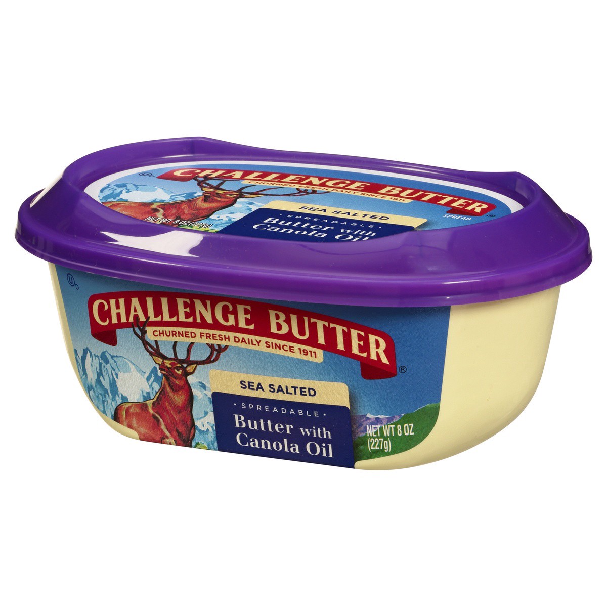 slide 6 of 9, Challenge Spreadable Sea Salted Butter with Canola Oil 8 oz, 1 ct