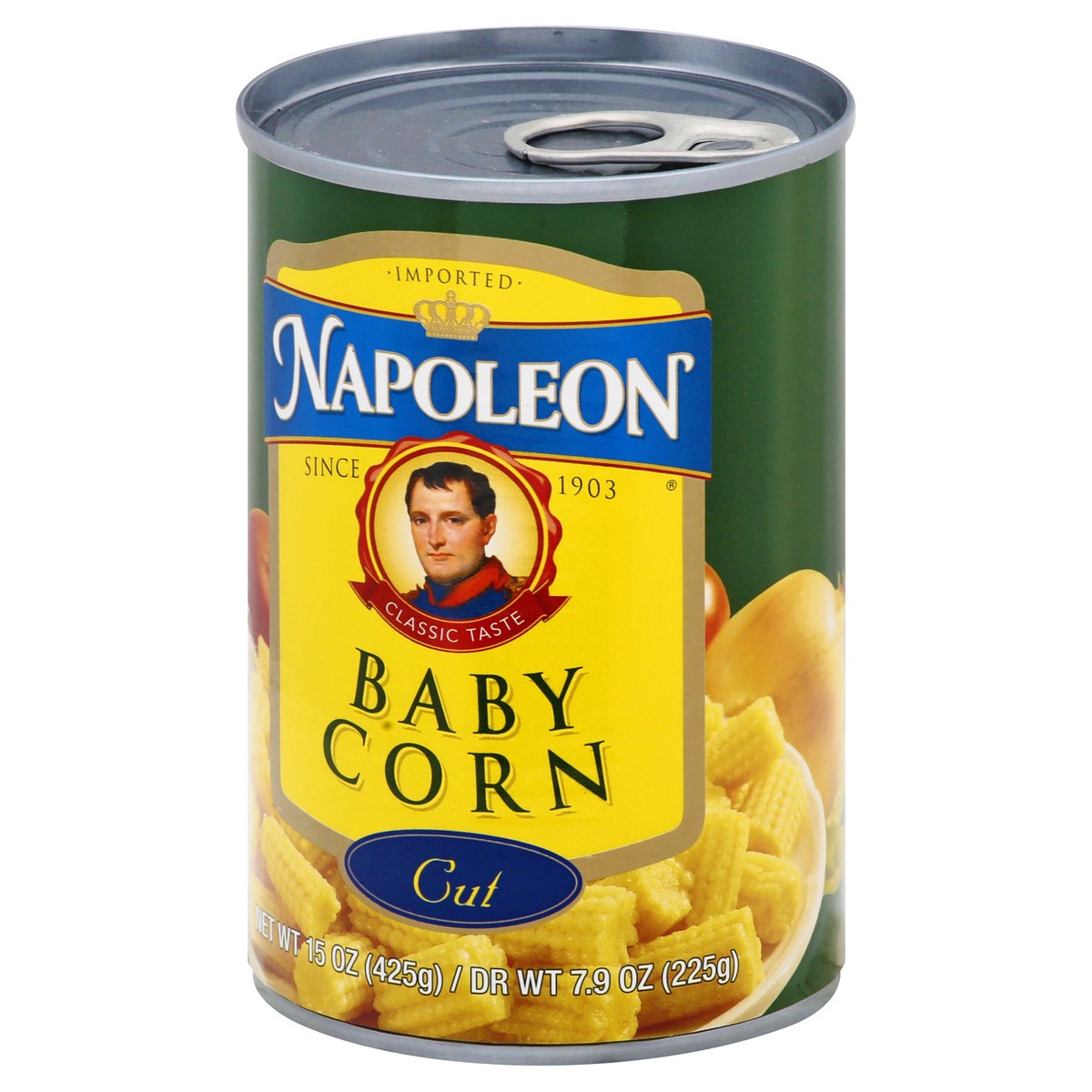 slide 3 of 9, Napoleon Cut Baby Corn 15 oz, 15 oz