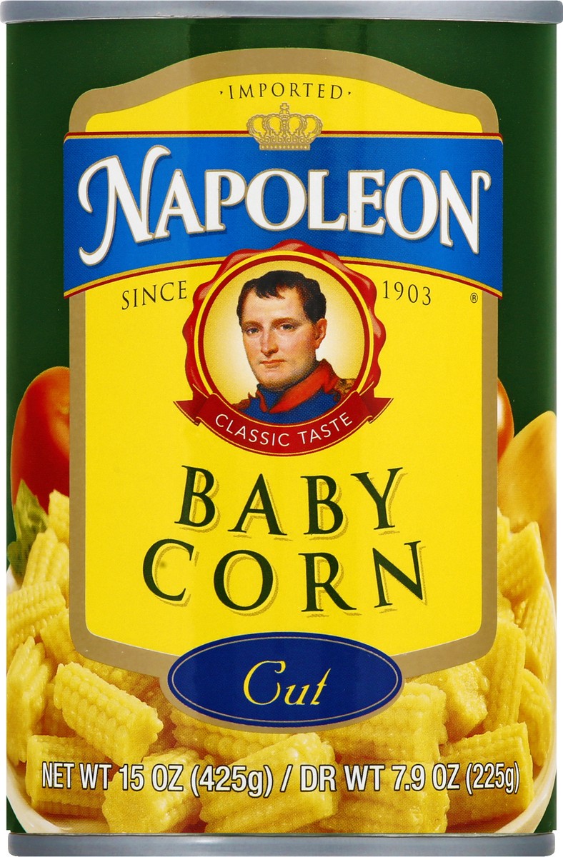 slide 6 of 9, Napoleon Cut Baby Corn 15 oz, 15 oz