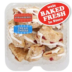 Weis Bakery Fresh Strawberry Cream Strudel Bites