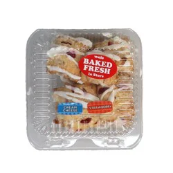 Weis Bakery Fresh Strawberry Cream Strudel Bites