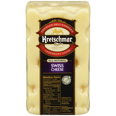 slide 1 of 1, Kretschmar Swiss Cheese, per lb
