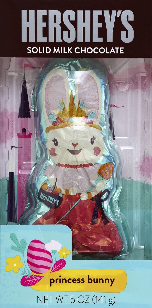 slide 4 of 4, Hershey's Easter Solid Milk Chocolate Princess Bunny, 5 oz