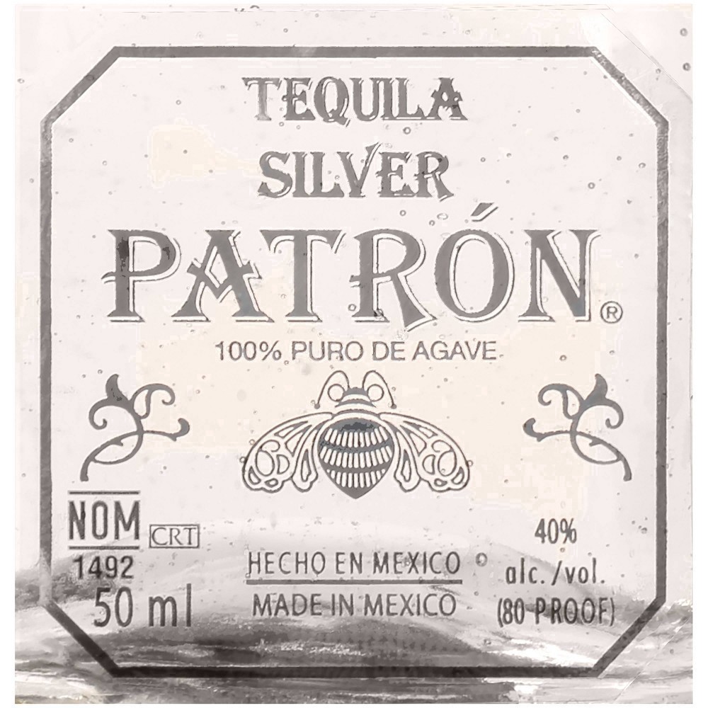 slide 18 of 25, Patrón Silver Tequila - 50ml Bottle, 50 ml