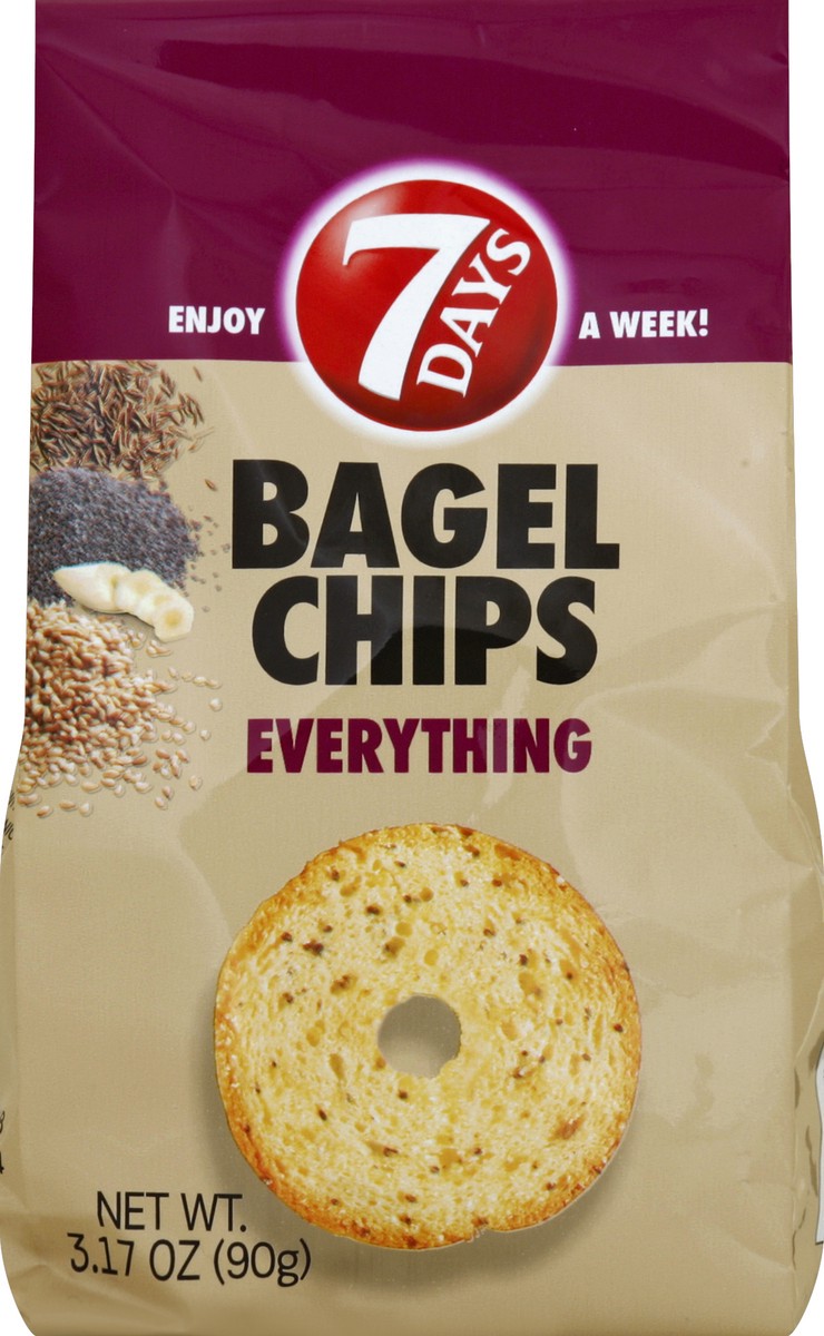 slide 5 of 5, 7DAYS Bagel Chips 3.17 oz, 3.17 oz