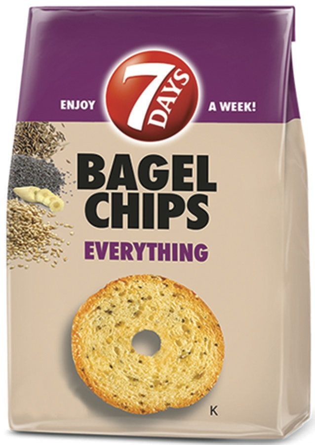 slide 1 of 5, 7DAYS Bagel Chips 3.17 oz, 3.17 oz