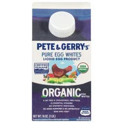 Pete and Gerry's Pete and Gerrys Egg Whites Organic Liquid - 16 Oz