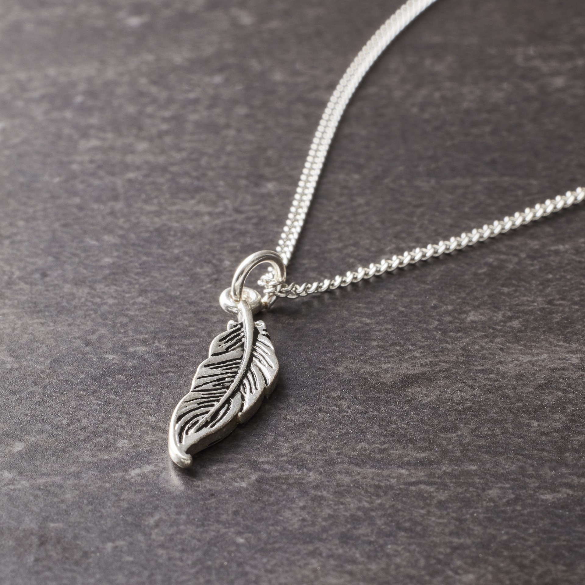 slide 2 of 4, Charmalong Antique Silver Plated Feather Charm By Bead Landing, 1.07 in x 0.26 in x 0.25 in