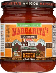 Margarita's Amigos Medium Chunky Style Salsa - 16 oz