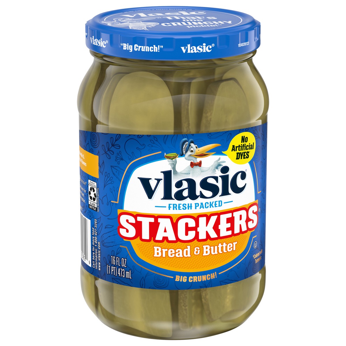 slide 2 of 8, Vlasic Stackers Bread and Butter Pickles, 16 fl. oz., 16 fl oz