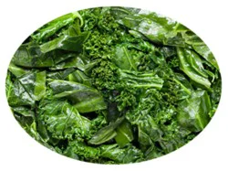Braised Collard Greens & Kale Hot - 1 Lb.
