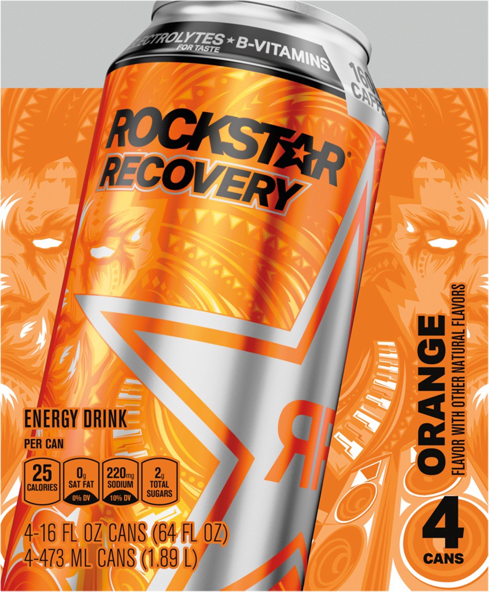 slide 5 of 6, Rockstar Energy Drink, 4 ct