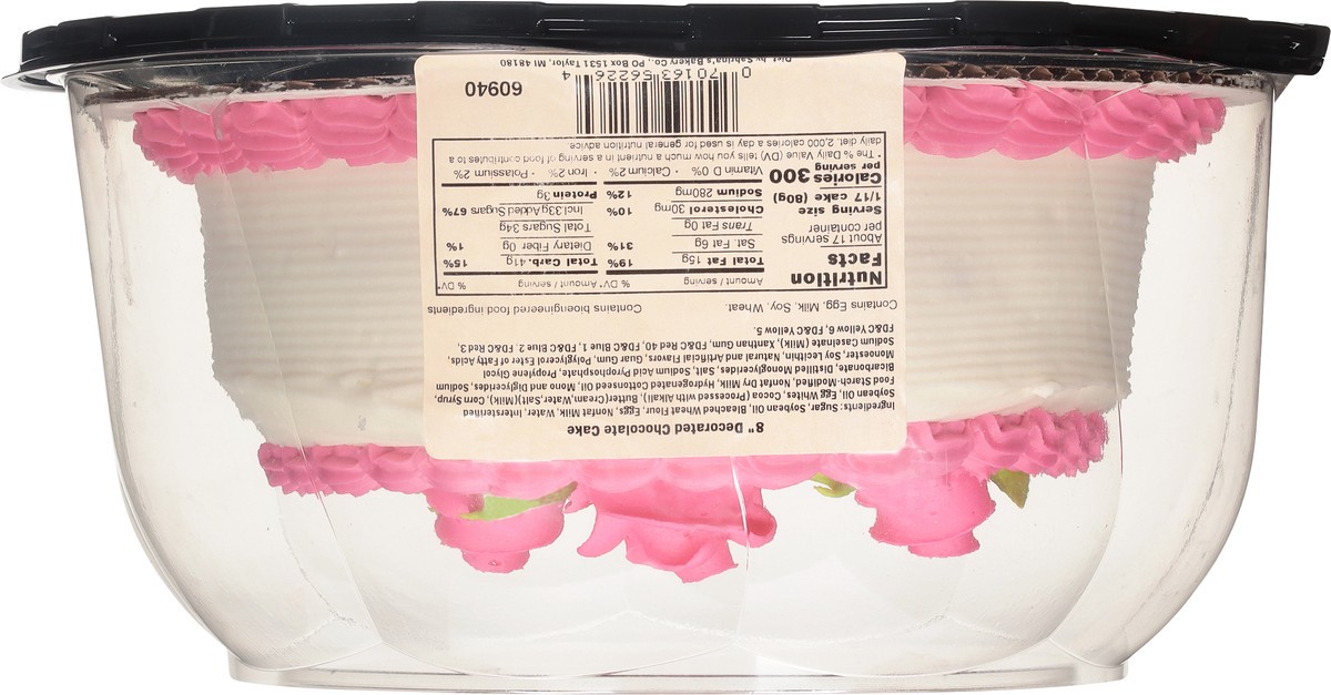 slide 9 of 13, Sabrina's 8 Inches Decorated Chocolate Cake 48 oz, 48 oz