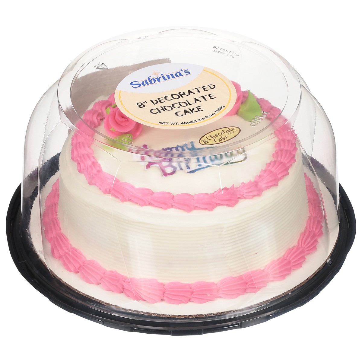 slide 3 of 13, Sabrina's 8 Inches Decorated Chocolate Cake 48 oz, 48 oz