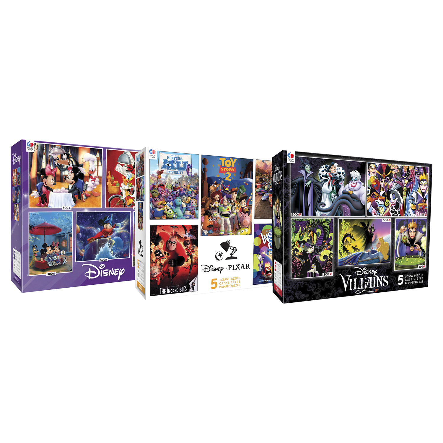 slide 1 of 1, Ceaco Disney 5 In 1 Multipack Puzzles, 1 ct
