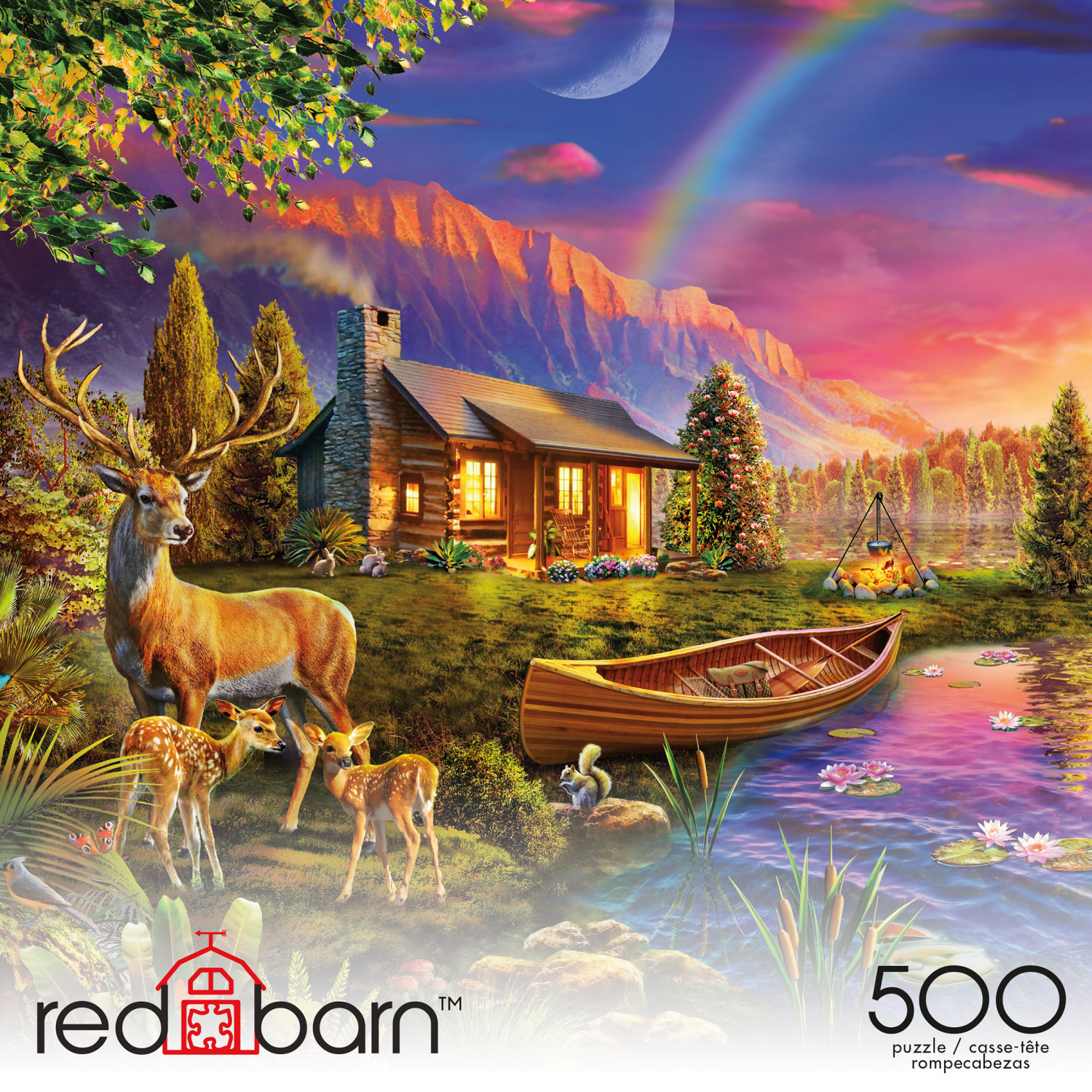 slide 2 of 3, Red Barn Jigsaw Puzzle Assortment, 500 ct