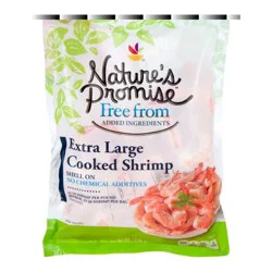 Nature's Promise Farmed Cooked Shell-On XL Shrimp 21-25 ct per lb Frozen