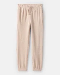 Oshkosh Girls Waffle Knit Joggers - Tan Tan 14
