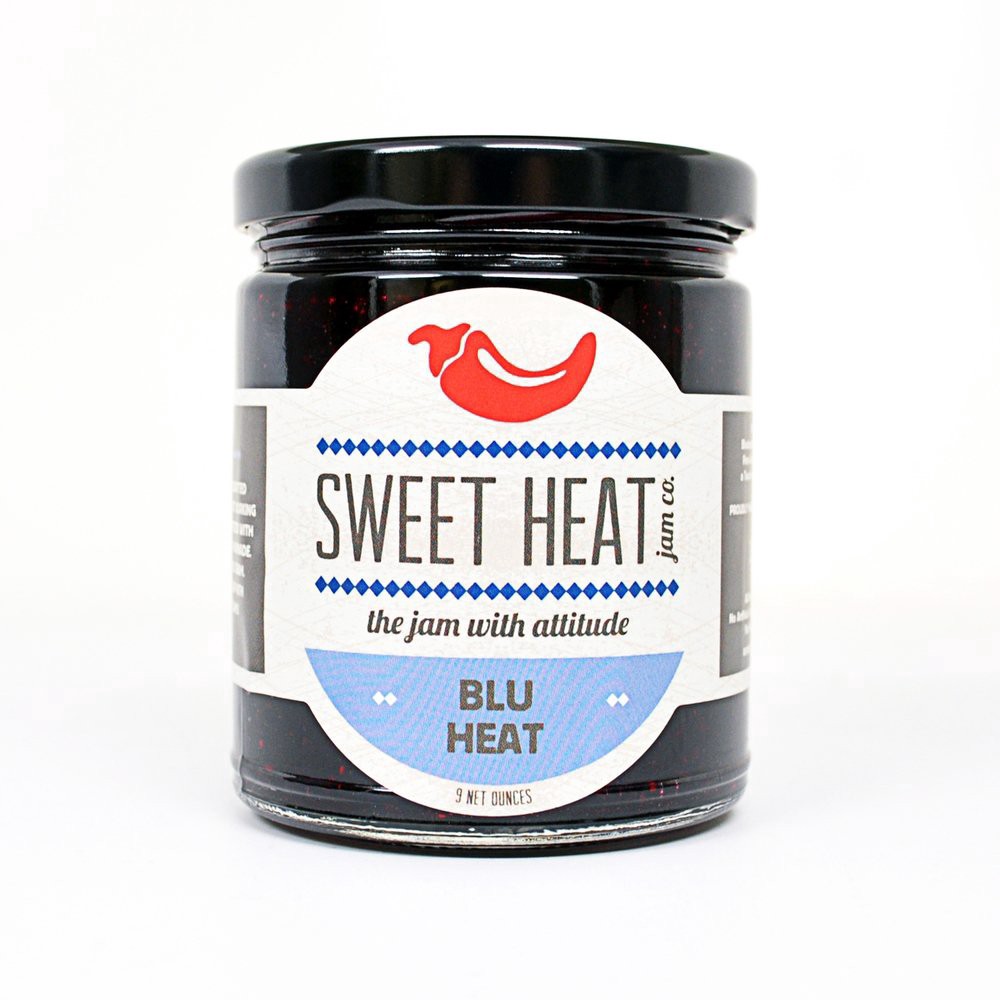 slide 1 of 1, Sweet Heat Jam Co. Blu Heat Jam, 9 oz