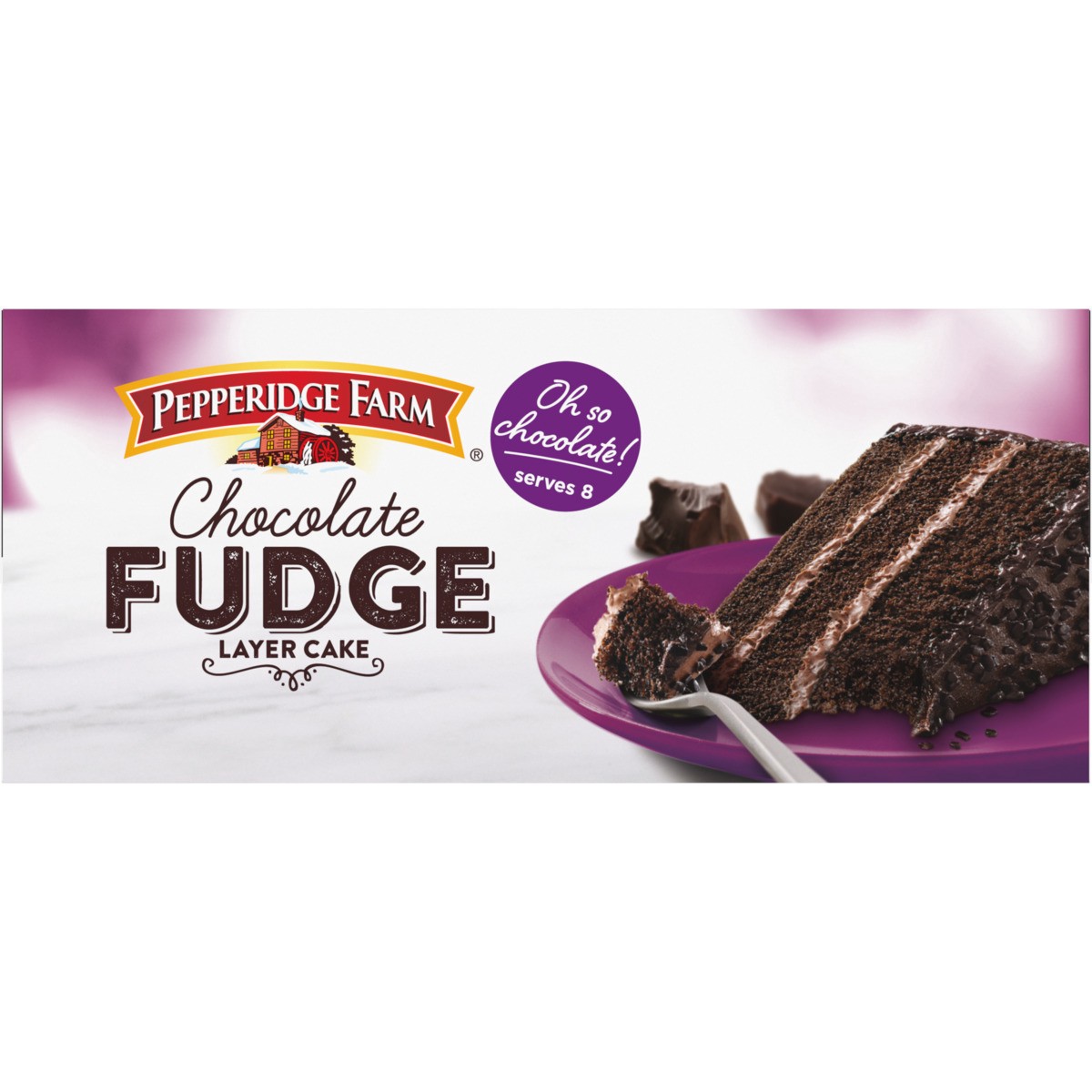 slide 5 of 9, Pepperidge Farm Frozen Chocolate Fudge Layer Cake, 19.6 oz