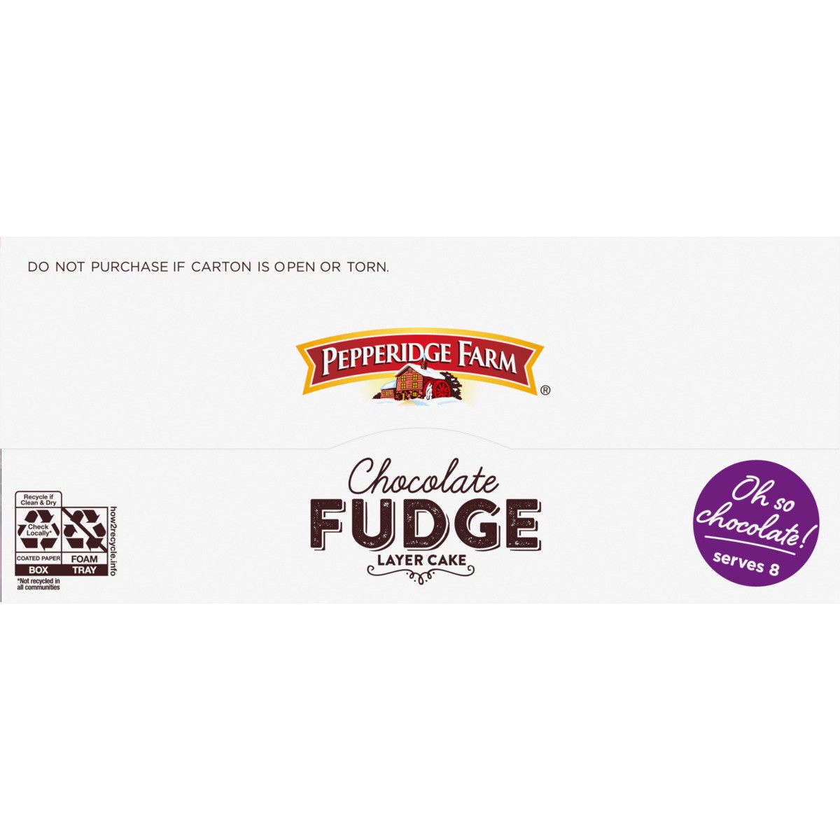 slide 7 of 9, Pepperidge Farm Frozen Chocolate Fudge Layer Cake, 19.6 oz