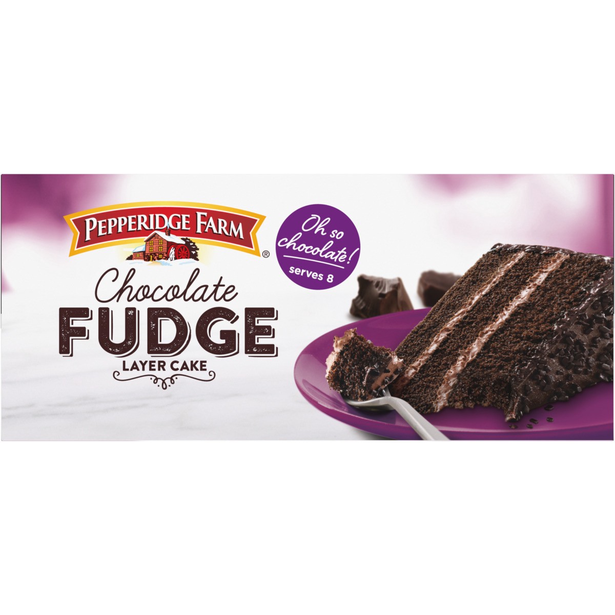 slide 9 of 9, Pepperidge Farm Frozen Chocolate Fudge Layer Cake, 19.6 oz