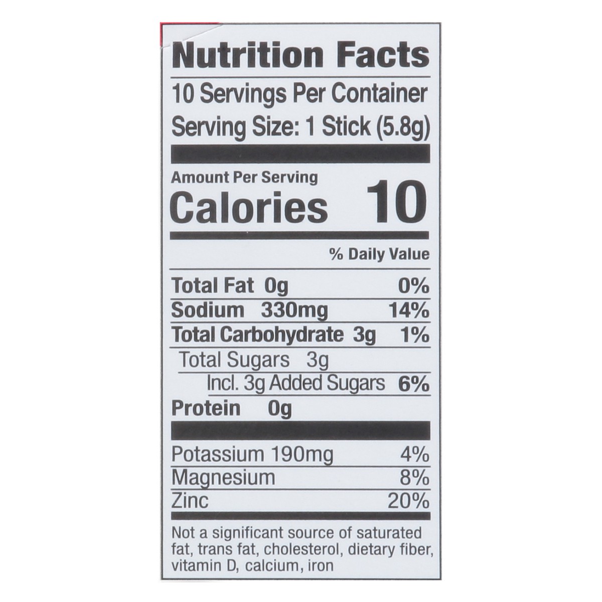 slide 12 of 13, S.O.S. Electrolyte & Mineral Watermelon Drink Mix Packet 10 ea, 10 ct
