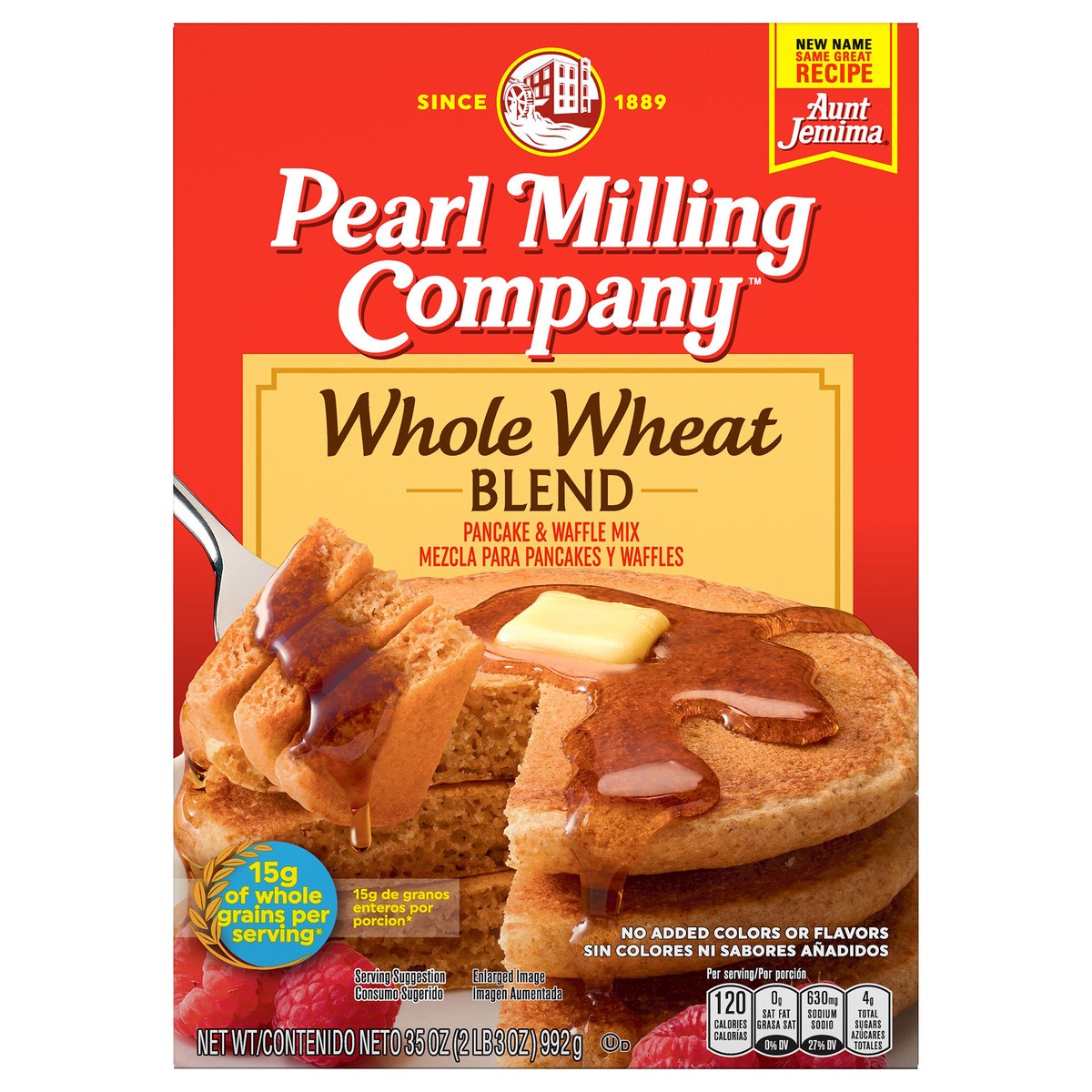 slide 1 of 1, Pearl Milling Company Whole Wheat Blend Pancake & Waffle Mix 35 Oz, 35 oz