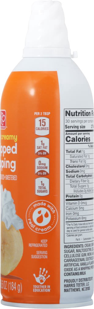 slide 3 of 4, Harris Teeter™ Extra Creamy Whipped Topping, 6.5 oz