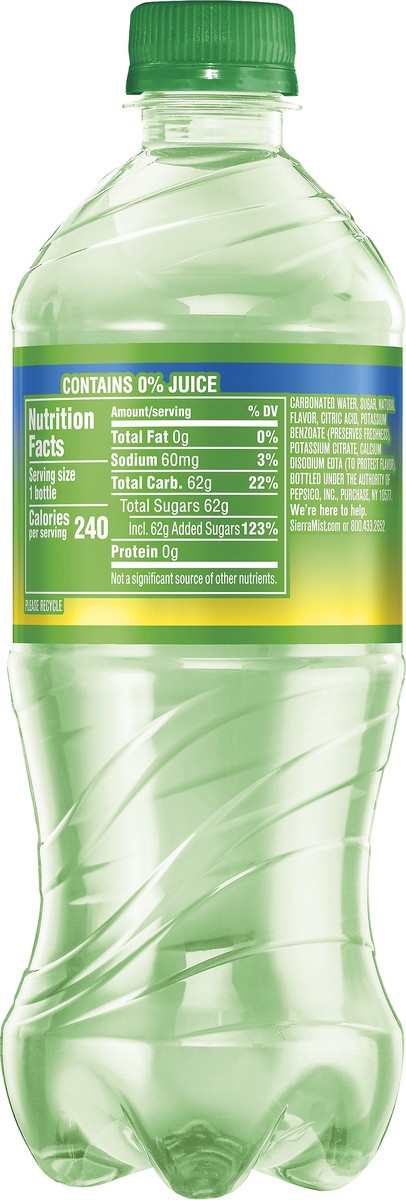 slide 3 of 4, Sierra Mist Caffeine Free Lemon Lime Flavor Soda - 20 oz, 20 oz