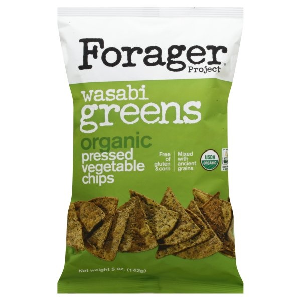 slide 1 of 1, Forager Project Wasabi Greens Organic Vegetable Chips, 5 oz