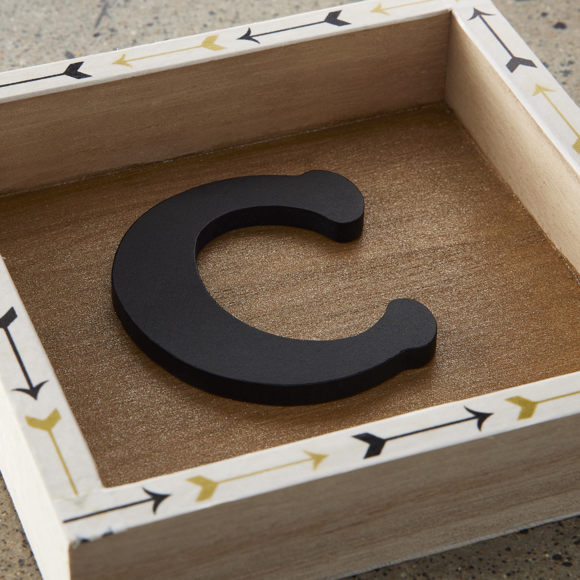 slide 2 of 2, 2.5" Black Mdf Whimsy Letter By Make Market, 2.5 in