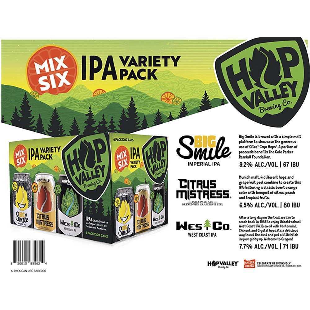 slide 1 of 1, Mix Six IPA Craft Beer Variety Pack, 6 Pack, 12 fl oz Aluminum Cans, 6 ct