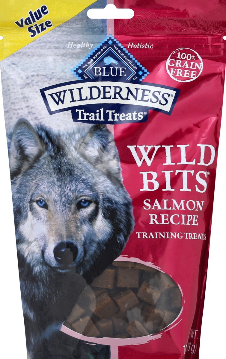 slide 6 of 24, Blue Buffalo Wilderness Trail Treats Wild Bits High Protein Grain-Free Soft-Moist Training Dog Treats Salmon Recipe - 10oz, 10 oz