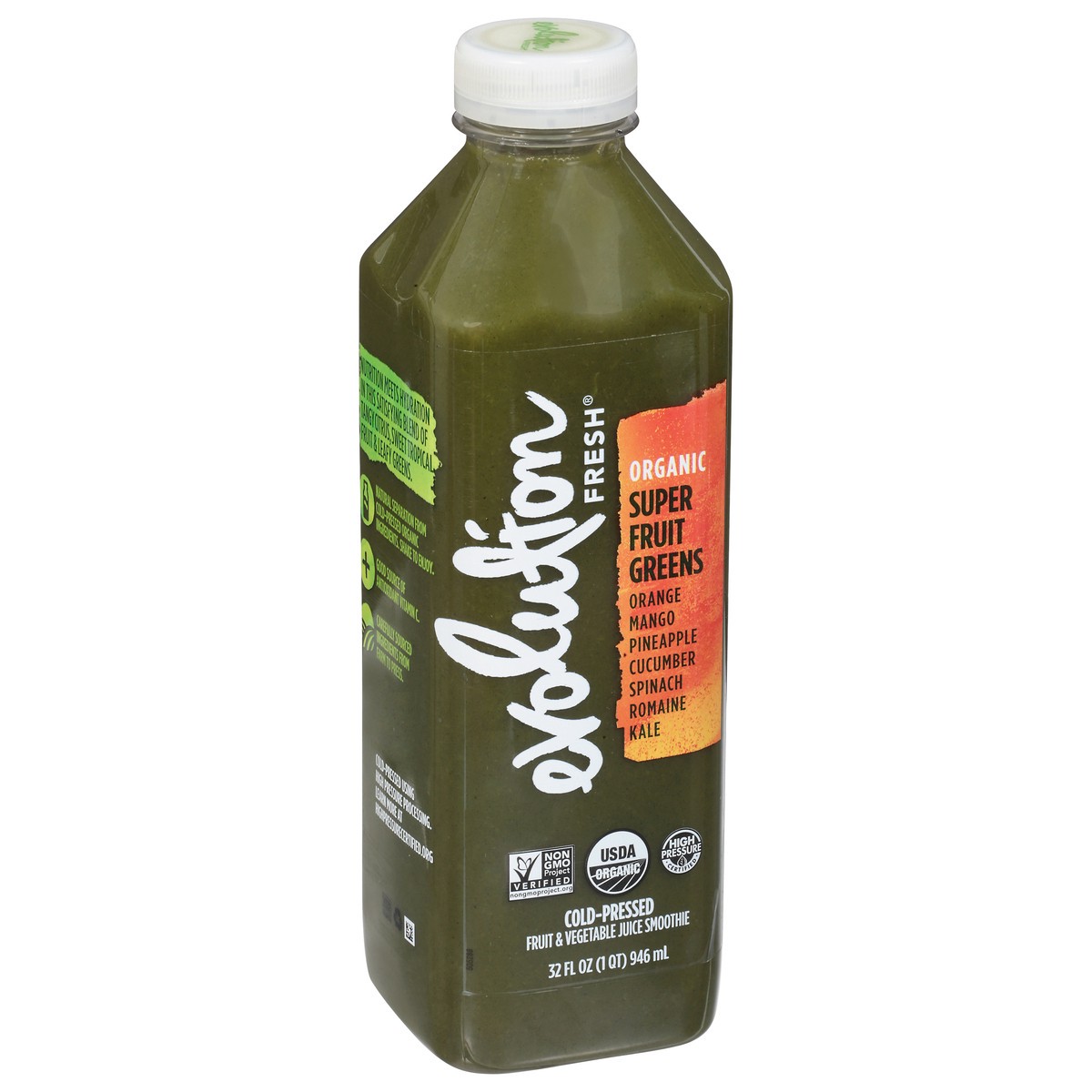 slide 8 of 9, Evolution Fresh Organic Super Fruit Greens Cold-Pressed Vegetable & Fruit Juice Blend 32 oz., 15.2 fl oz