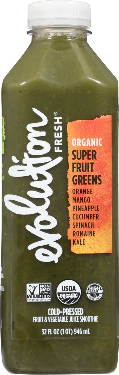 slide 6 of 9, Evolution Fresh Organic Super Fruit Greens Cold-Pressed Vegetable & Fruit Juice Blend 32 oz., 15.2 fl oz