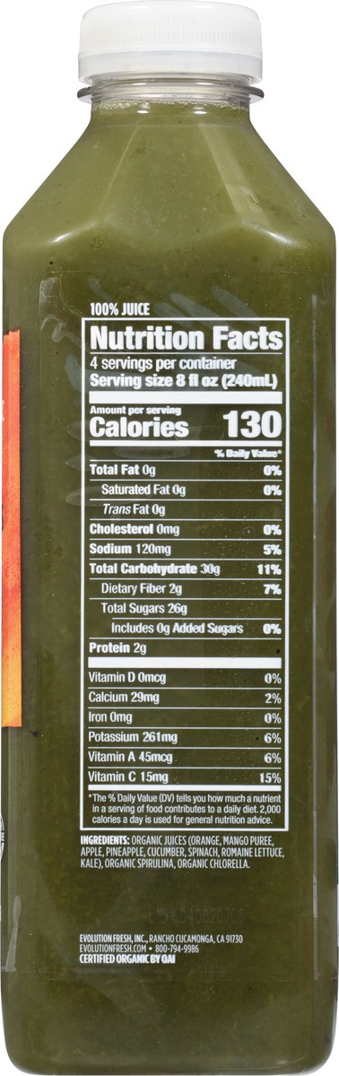 slide 3 of 9, Evolution Fresh Organic Super Fruit Greens Cold-Pressed Vegetable & Fruit Juice Blend 32 oz., 15.2 fl oz